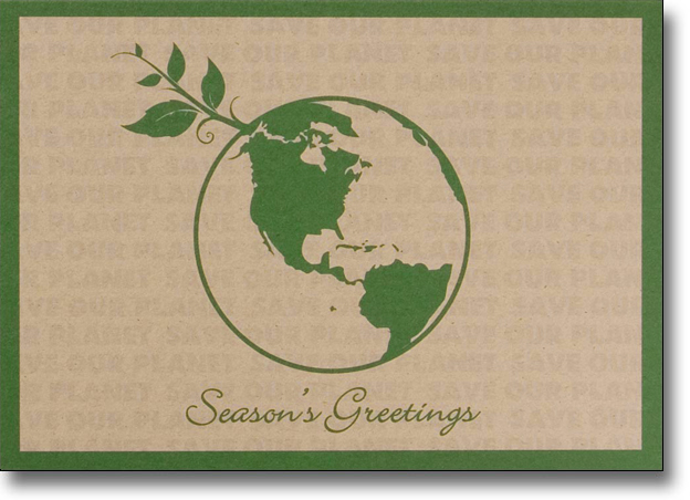 Save Our Planet Recycle Greeting