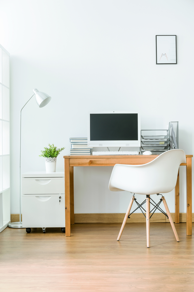 Scandinavian home office.